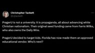 A netizen asks which state is next in following Florida's conservative ideologies. (Image via Twitter/Christopher Tackett)